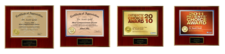 compchoice Dr Gold awarded Patient's Choice Award for Most Compassionate Doctor
