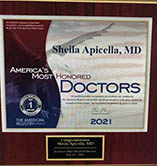 America's Most Honored Doctors Sheila Apicella MD 2021