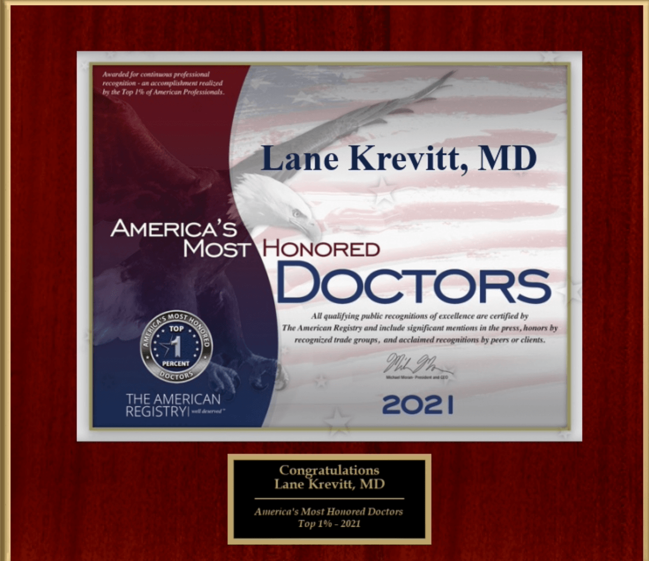 America's Most Honored Doctors 2021