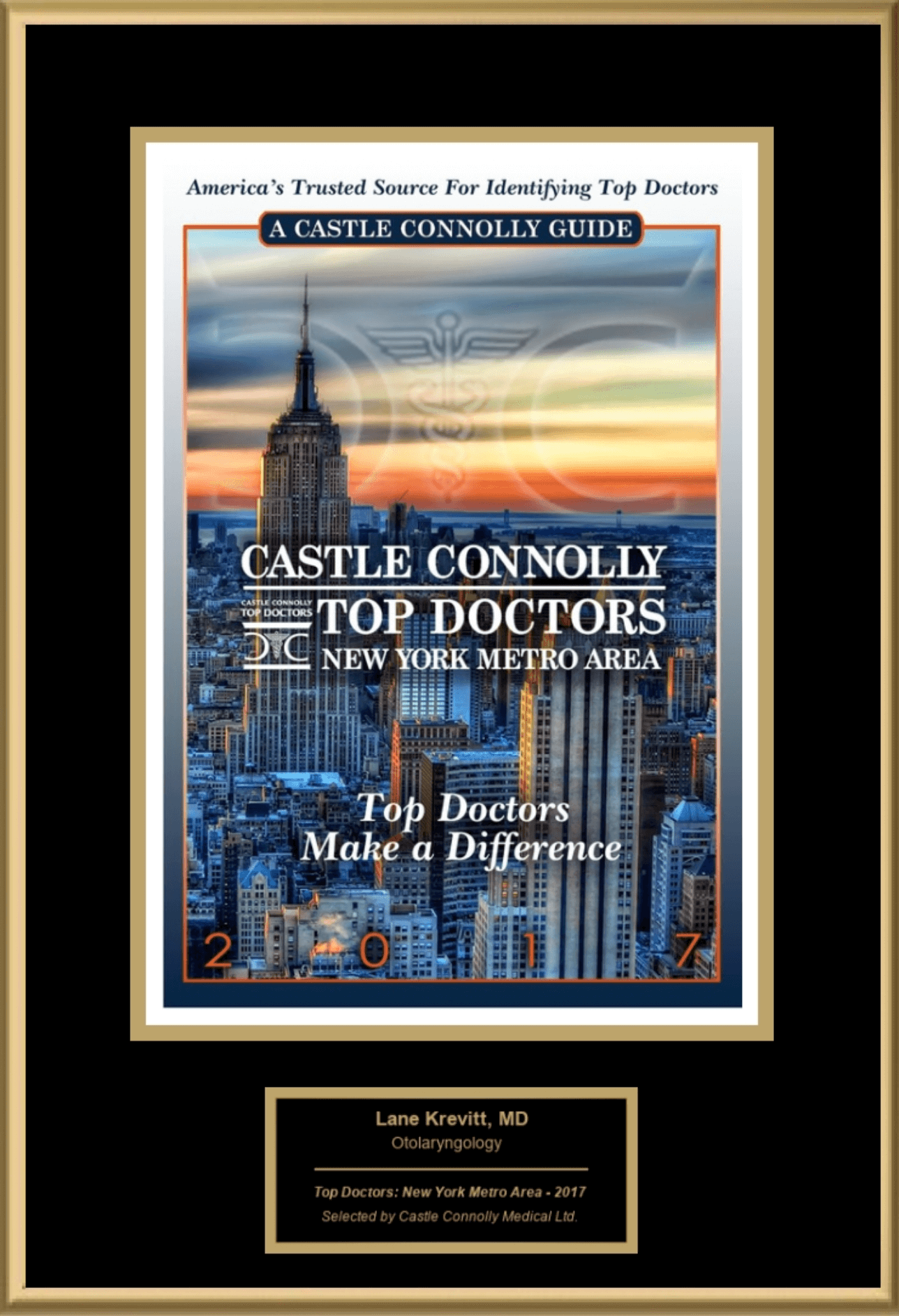 Castle Connolly Top Doctors 2017