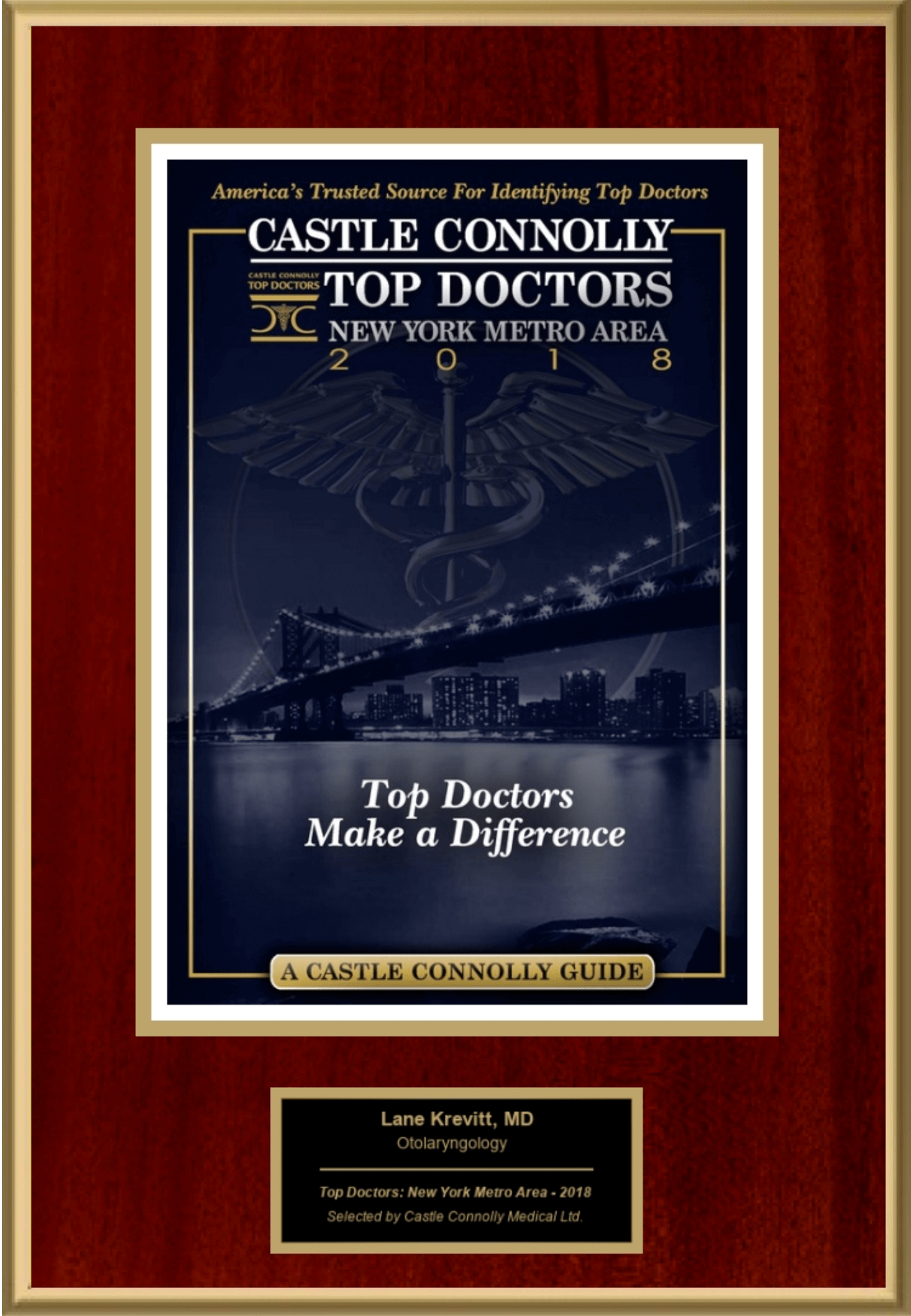 Castle Connolly Top Doctors 2018