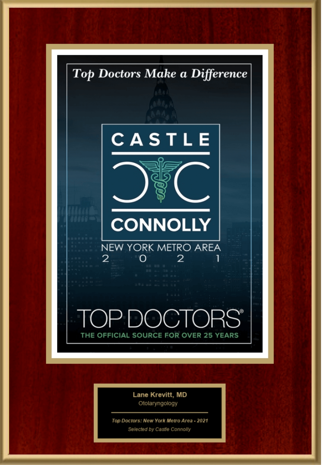 Castle Connolly Top Doctors 2021